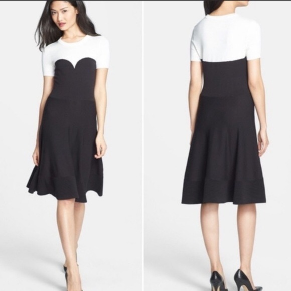 Kate Spade Sweetheart Color Block Sweater Dress